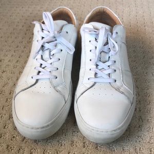Men’s Greats white leather sneakers
